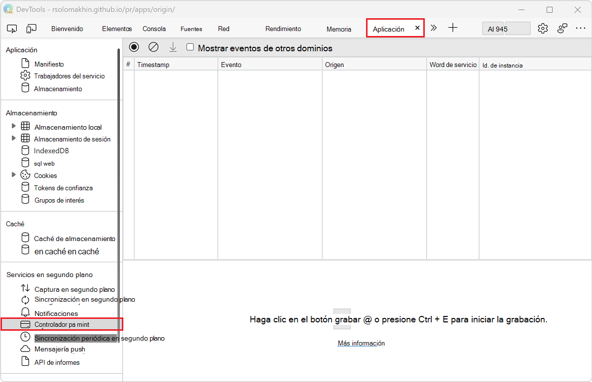Panel Controlador de pagos