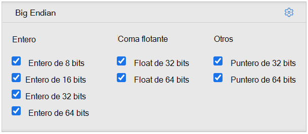 Configuración del tipo de valor