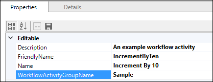 Establezca propiedades descriptivas.
