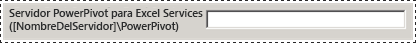 Servidor PowerPivot en la nueva herramienta de configuración