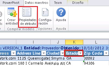 Excel - Botón Propiedades de los atributos