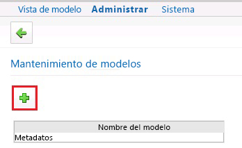 Botón de la barra de herramientas Agregar modelo