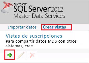 Botón Agregar una nueva vista de suscripción