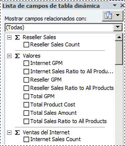 Medidas Internet Sales y Reseller Sales