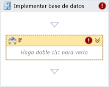 Flujo de trabajo tras añadir la actividad If
