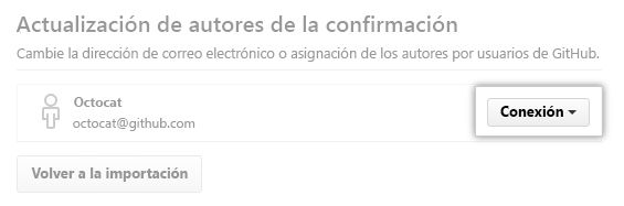 Recorte de pantalla del proceso de creación de confirmaciones de conexión.