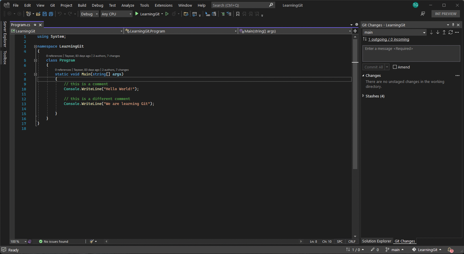 Animación que muestra los puntos de entrada de la confirmación de restauración.