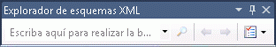 Búsqueda de palabras clave del Explorador de esquemas XML