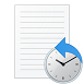 Captura de pantalla del logotipo de depuración de recorrido temporal con un reloj.