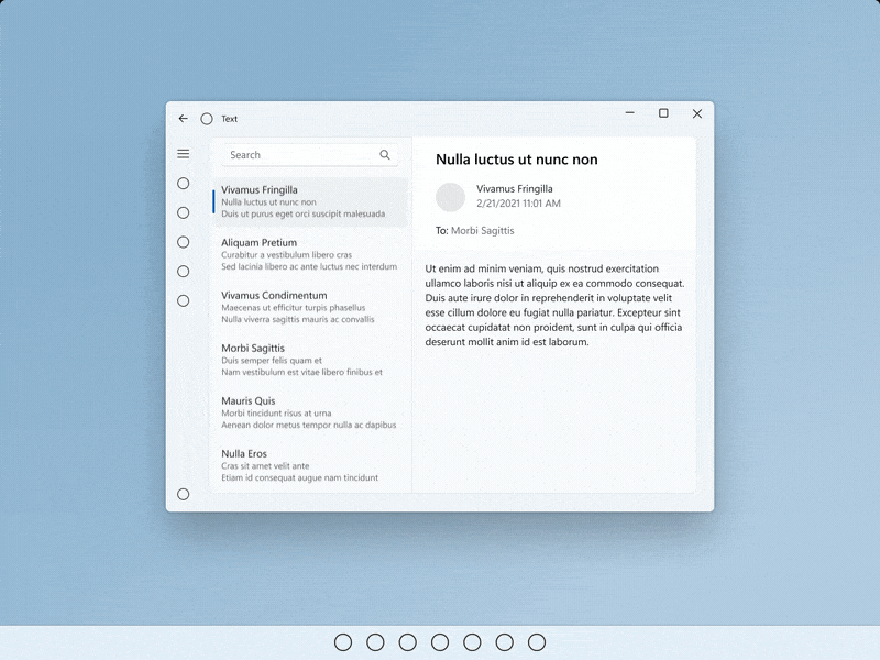 GIF animado del usuario tocando un objeto para seleccionarlo o activarlo.