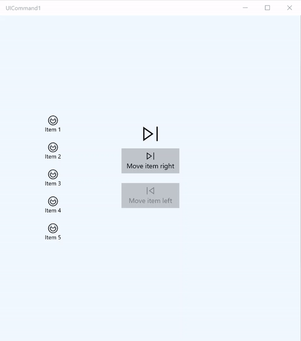 Ejemplo de interfaz de comandos