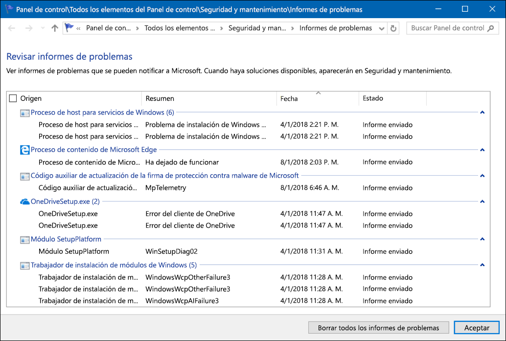 Recorte de pantalla de la herramienta 
