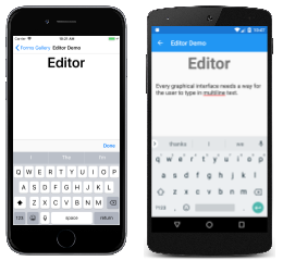 Ejemplo del editor Ejemplo del editor