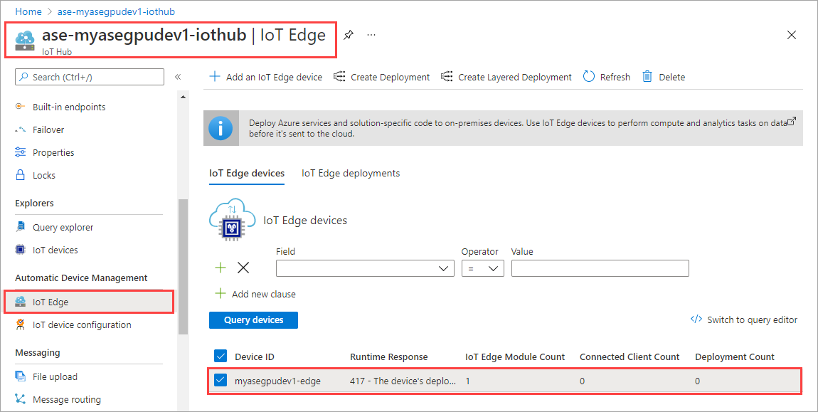 Vaya a IoT Edge.