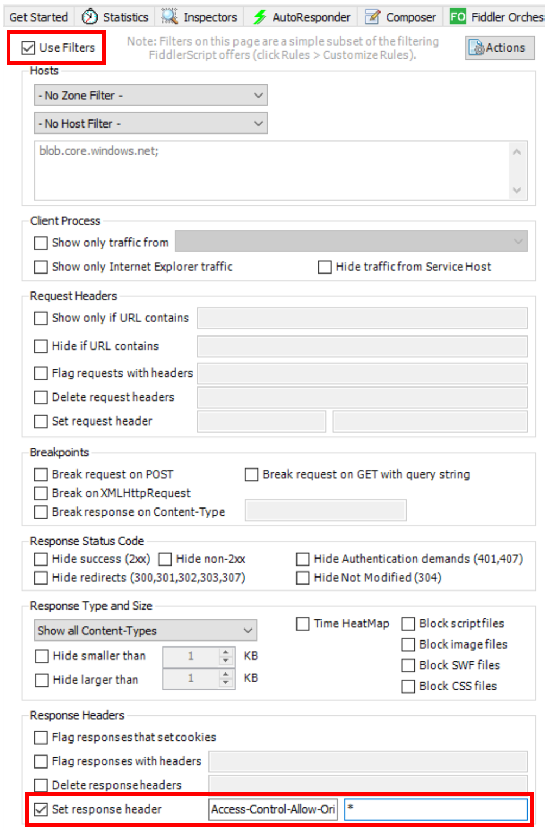 Fiddler Filter Fiddler Filter.