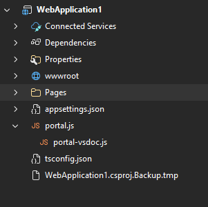 Screenshot that shows the effect of the fileSuffixToExtension rule.