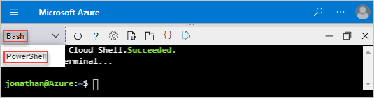 Sélectionner Bash ou PowerShell