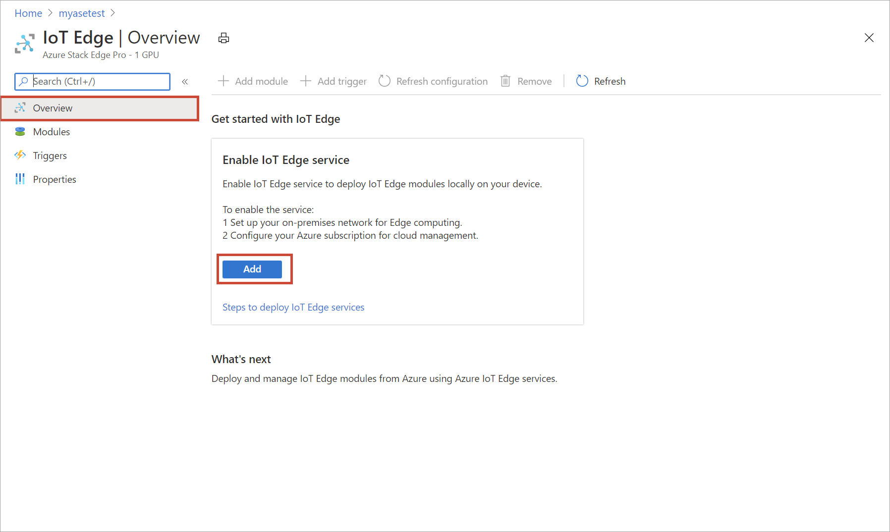 Configurer le module pour utiliser le GPU&nbsp;2