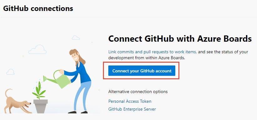 Screenshot de la première connexion avec GitHub credentials.