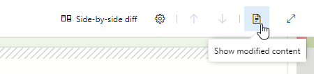 Affichez uniquement le fichier gauche ou droit dans une requête d'extraction.