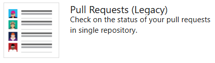 Capture d’écran montrant un widget de pull request.
