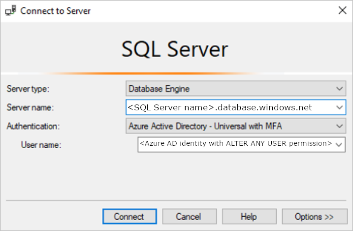 Connect à SQL Server