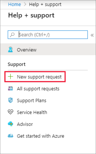 Créer une demande de support