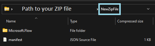 Structure ZIP