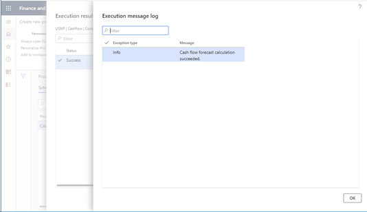 Screenshot of exception type and message for an individual message.