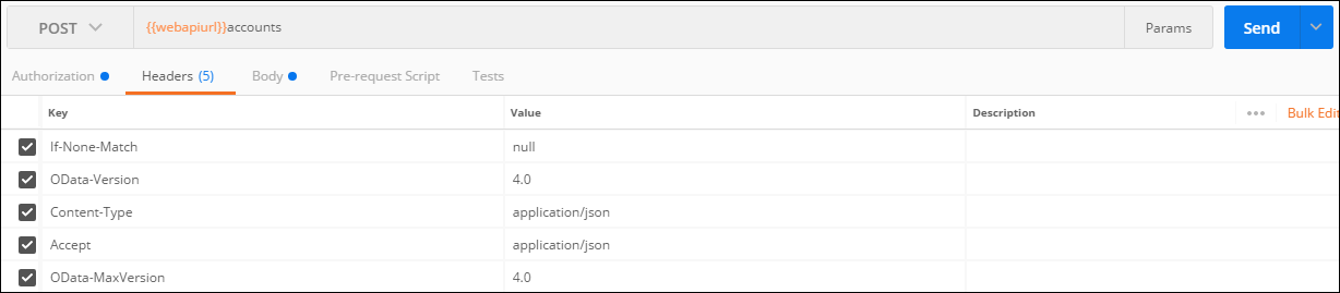 Créer un nouvel enregistrement à l’aide de l’API Web Créer un enregistrement à l’aide de l’API web.