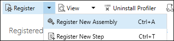 commande d'assemblage du registre.