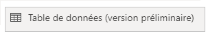 Ajoutez un contrôle de table de données à un écran.
