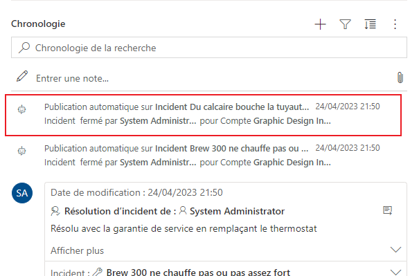 Publications automatiques sur le fil d'actualité – Temps d'exécution