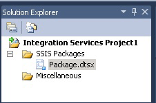 Dossiers d’un projet Integration Services Dossiers
