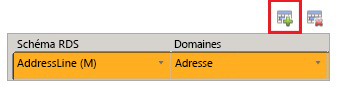 Bouton à la barre d'outils Ajouter une entrée de schéma