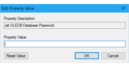 Spécifier le mot de passe Access, écran&nbsp;2