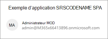 Capture d’écran de l’application React avec un utilisateur connecté.
