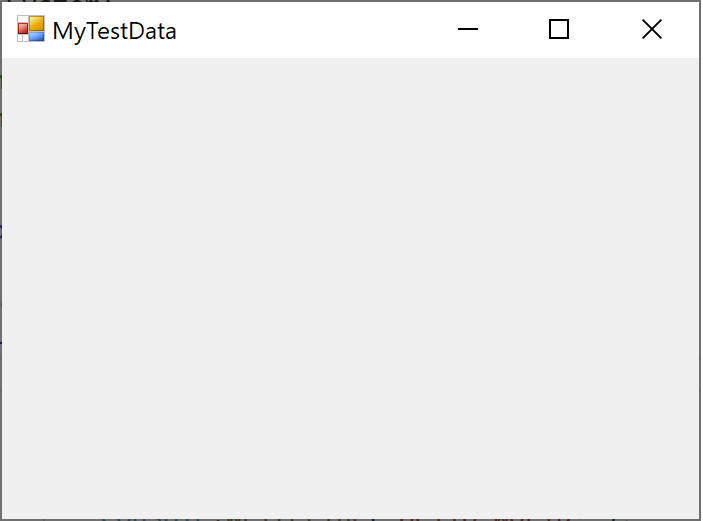 Visualiseur montrant un Windows Form