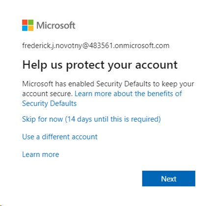 Microsoft 365 Developer active la protection