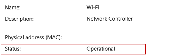 Configuration du réseau opérationnel