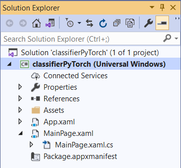 Solution d’application UWP