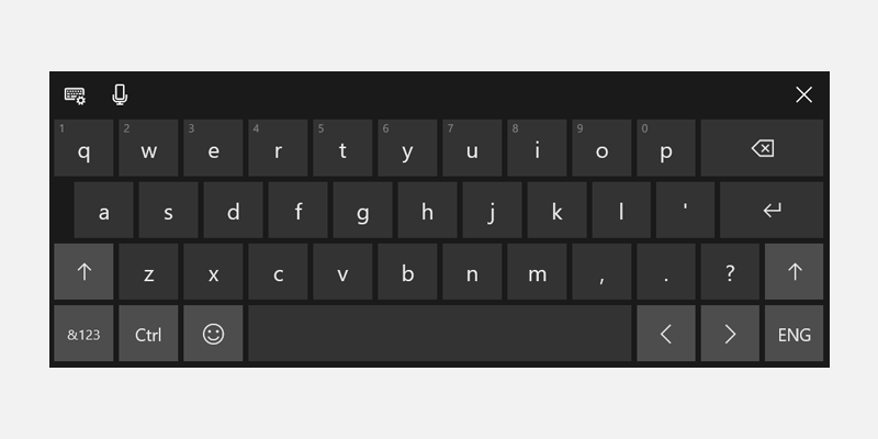 Windows 11 clavier tactile