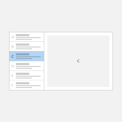 Exemple de modèle de détails de liste