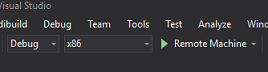Capture d’écran montrant comment déployer la solution à partir de Visual Studio.