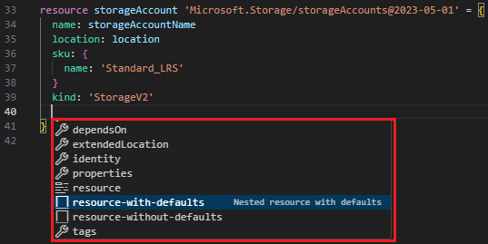 Screenshot dell'aggiunta di altre proprietà.