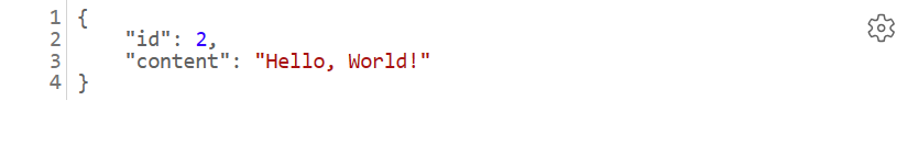 Screenshot dell'app Web Hello World Spring Boot in esecuzione nel Servizio app di Azure.