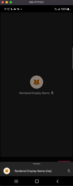 Screenshot dell'inserimento di modelli personalizzati di dati Android con nome.