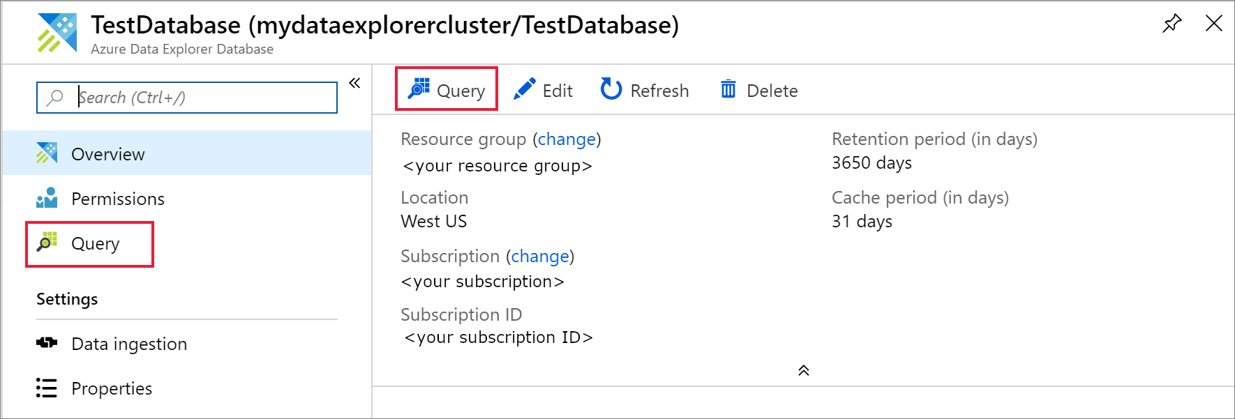Pagina di Interrogazione.