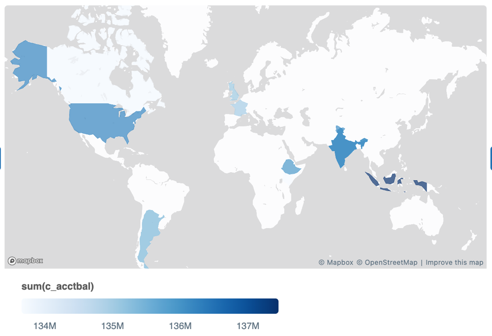 Esempio di mappa choropleth