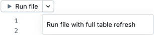 Eseguire il file